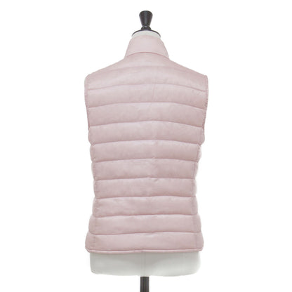 ダウンベスト LIANE GILET / ショート丈 スタンドカラー ワッペン ロゴ