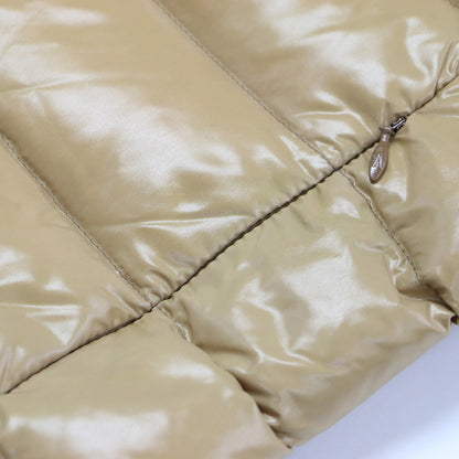 ダウンベスト GHANY GILET / スタンドカラー ダブルジップ ワッペン ロゴ ナイロン