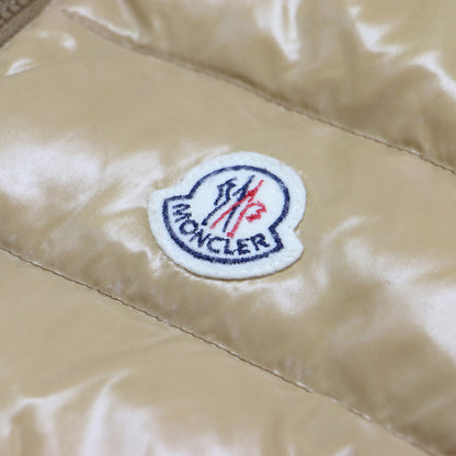 ダウンベスト GHANY GILET / スタンドカラー ダブルジップ ワッペン ロゴ ナイロン
