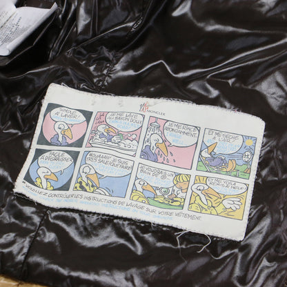 ダウンベスト GHANY GILET / スタンドカラー ダブルジップ ワッペン ロゴ ナイロン