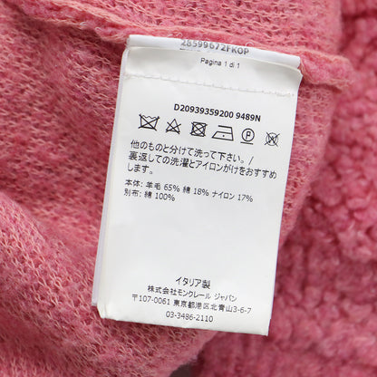 ハーフスリーブ ニット ポロ / スナップボタン ワッペン ベロア