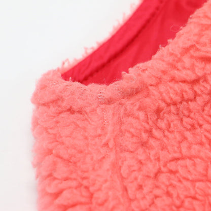 キッズ レトロX ベスト / ショート丈 スタンドカラー ジップアップ ボア フリース