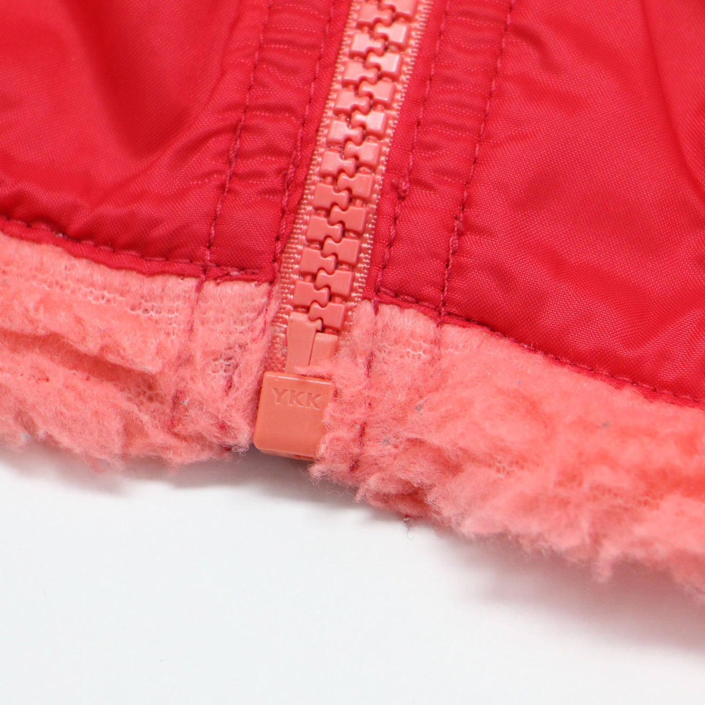 キッズ レトロX ベスト / ショート丈 スタンドカラー ジップアップ ボア フリース