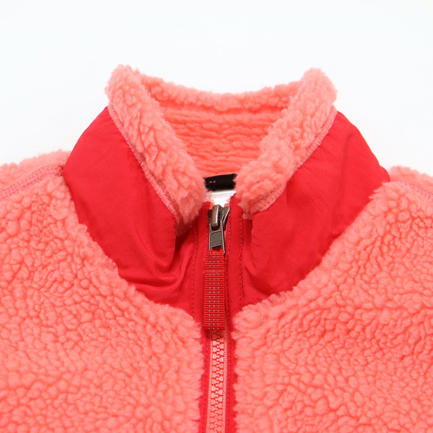 キッズ レトロX ベスト / ショート丈 スタンドカラー ジップアップ ボア フリース