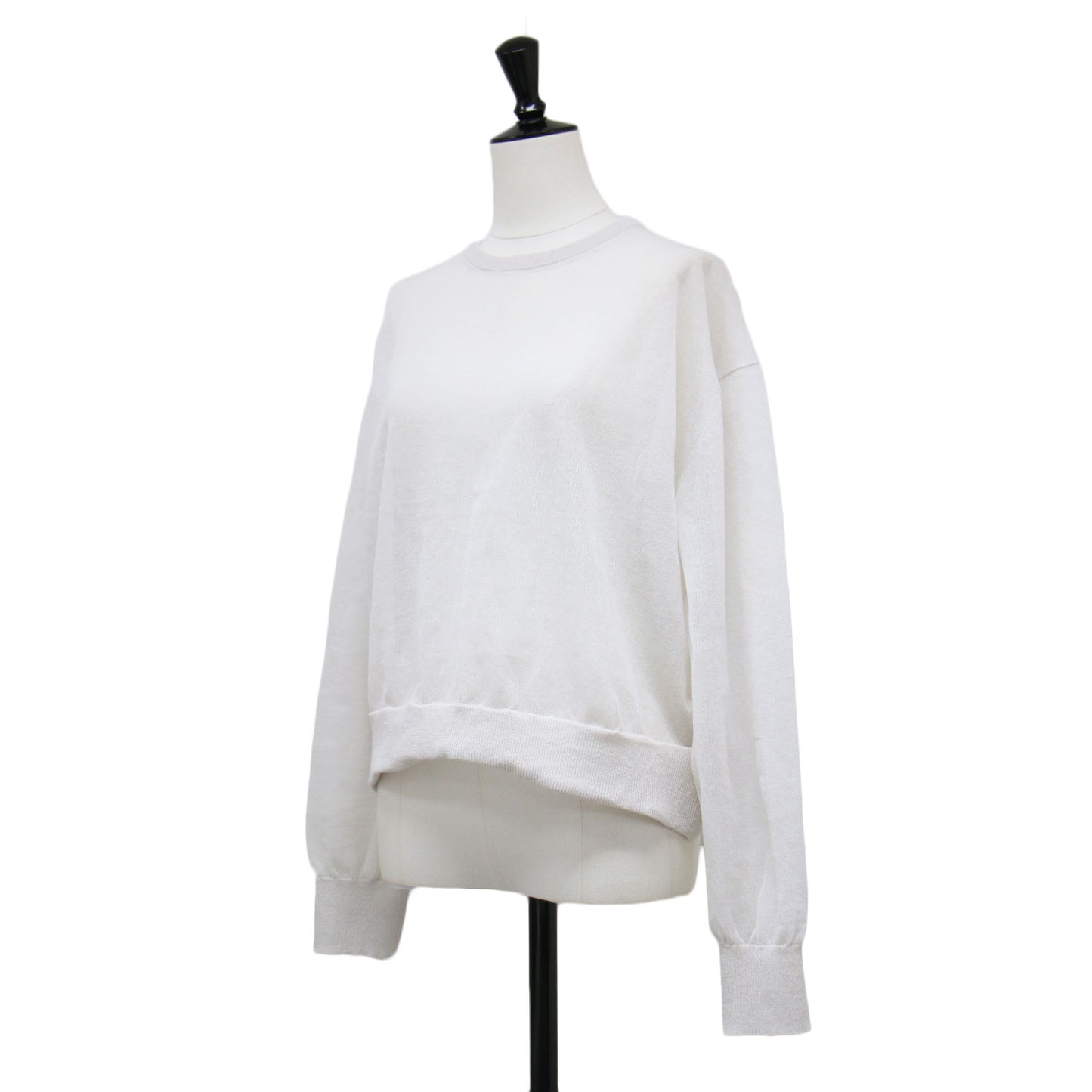 × Bshop 別注 23春夏 シアー クルーネック プルオーバー / SHEER PULLOVER カットソー 長袖 ワイドシルエット レイヤード コットン