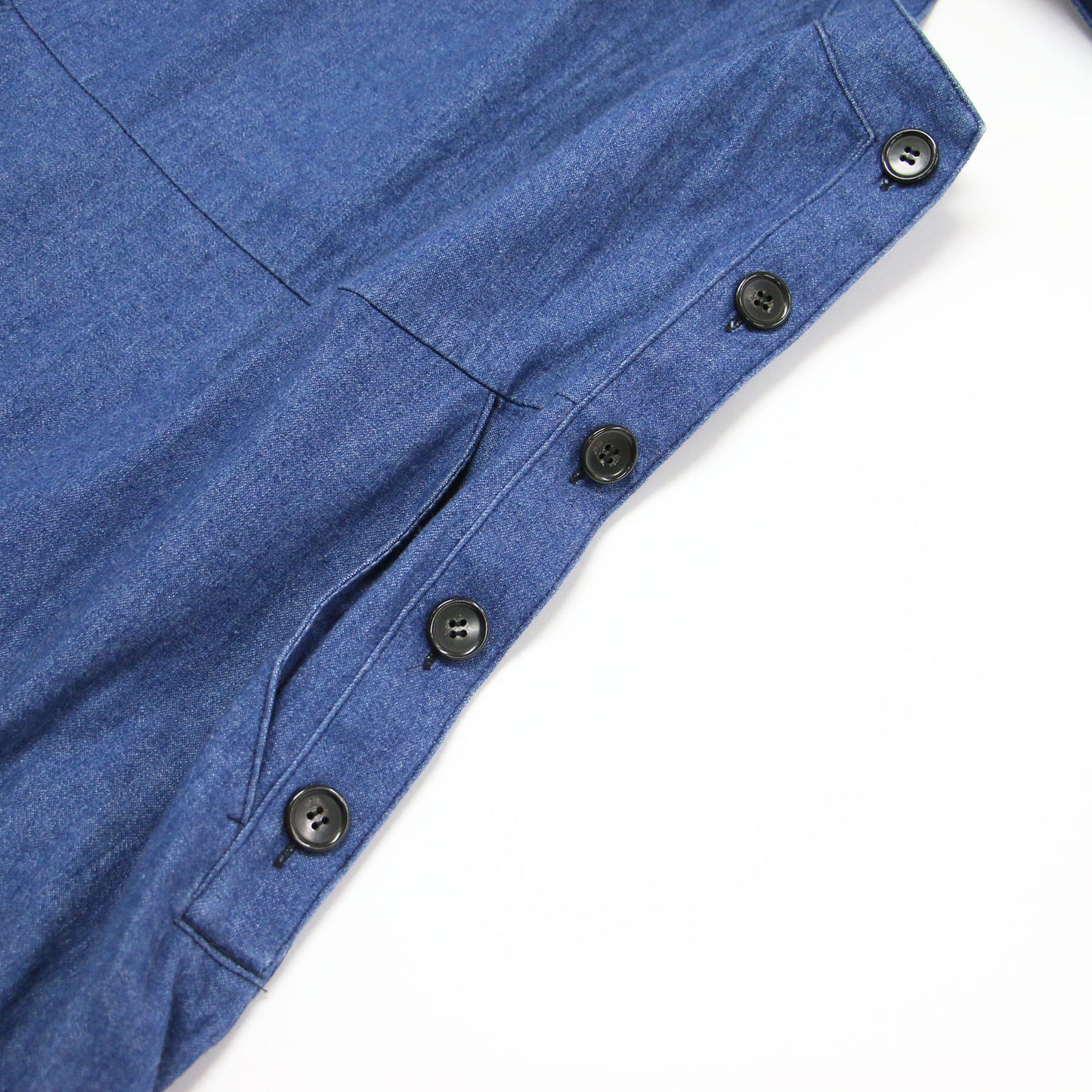 23春夏 デニム オーバーオール ワンピース / ノースリーブ ロング丈 フレア Aライン コットン