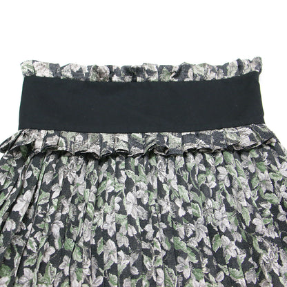 タペストリー フラワー プリーツスカート / TAPESTRY FLOWER PLEATS SKIRT ミモレ丈 ハイウエスト フレア