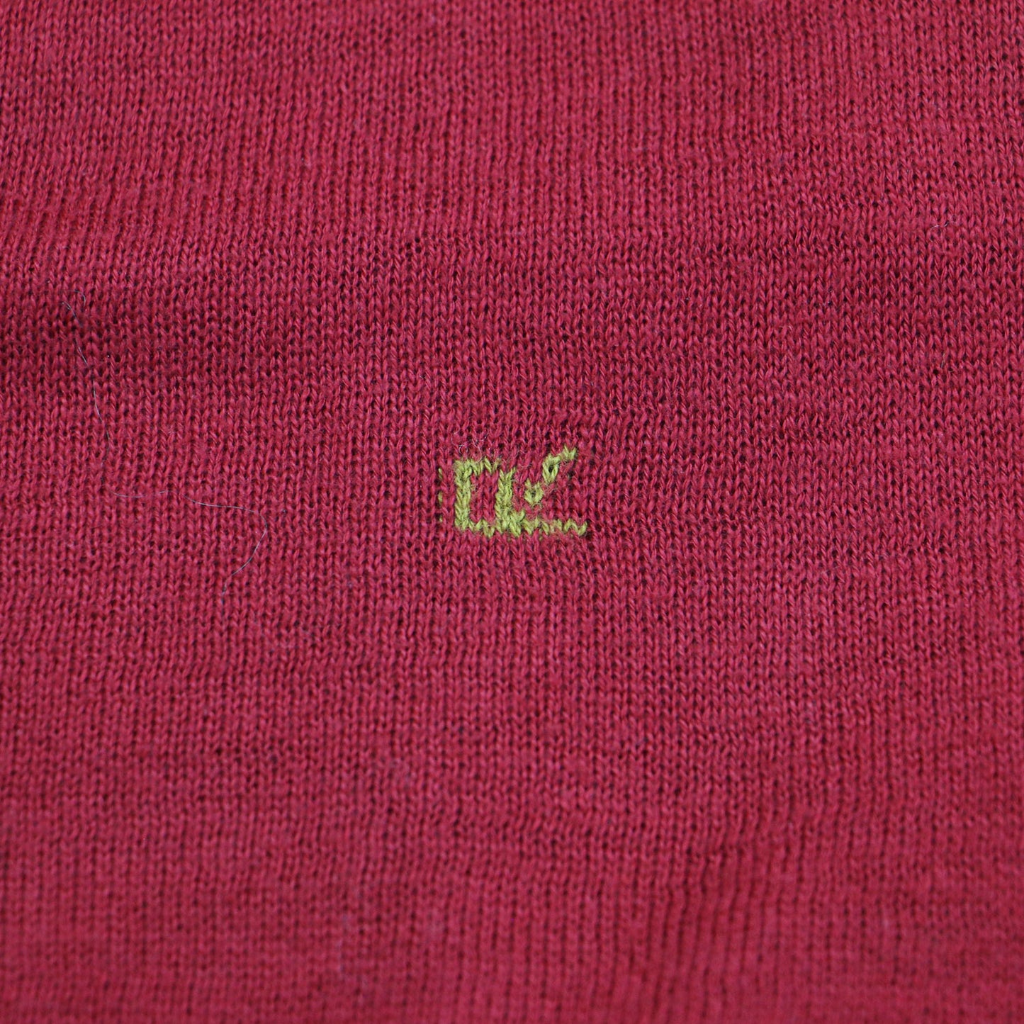 ホール超ガーゼの45色908タートル ニット / プルオーバー 長袖 ロゴ 刺繍 コットン