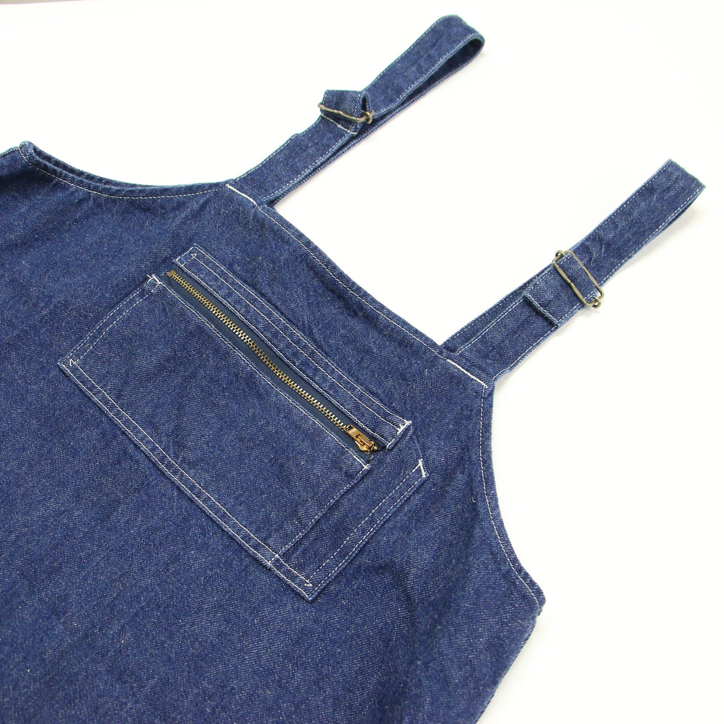 24春夏 デニム ジャンパー スカート ワンピース / サロペット ロング丈 Aライン フレア コットン