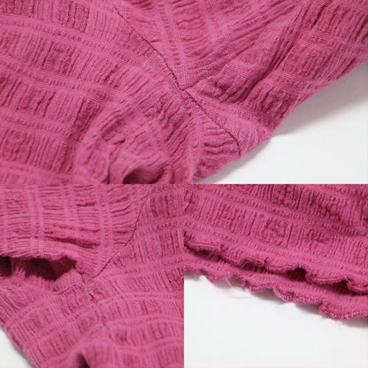 22秋冬 スクエアネック ロングスリーブ ワンピース / Vera ロング丈 フレア Aライン フリル コットン