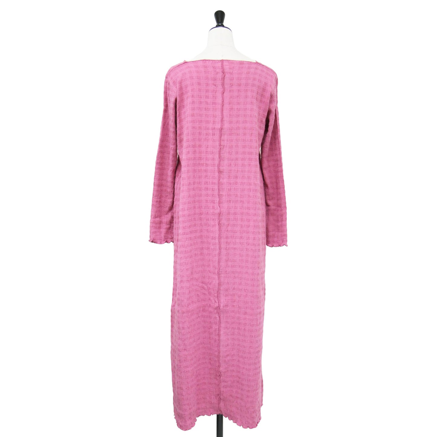 22秋冬 スクエアネック ロングスリーブ ワンピース / Vera ロング丈 フレア Aライン フリル コットン