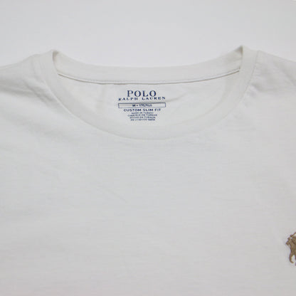 23春夏 ポニー 刺繍 半袖 Tシャツ / CUSTOM SLIM FIT カットソー クルーネック オーバーサイズ コットン