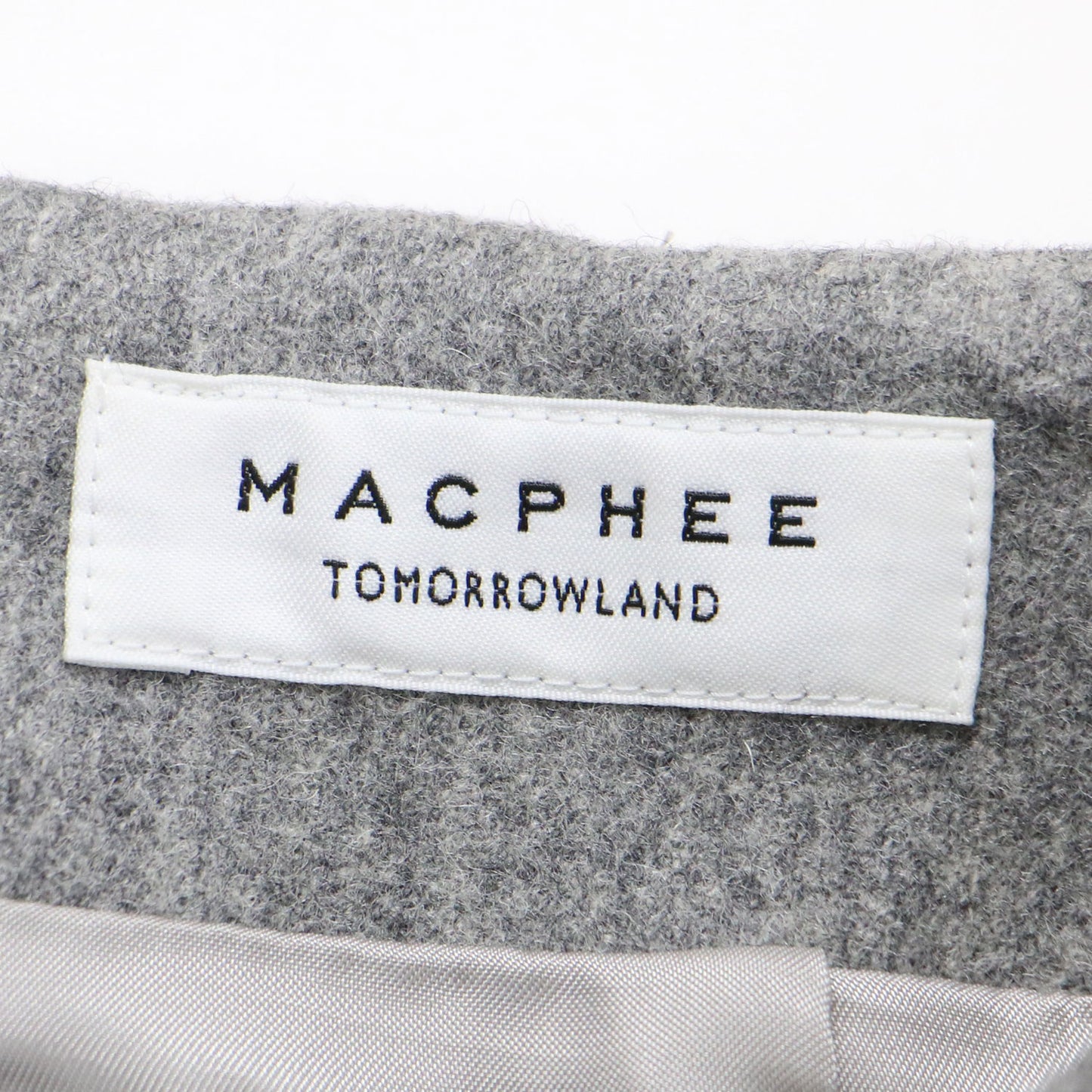 24秋冬 ウール ナイロン フランネル Iライン ナロースカート / タイトスカート ロング丈 スリット