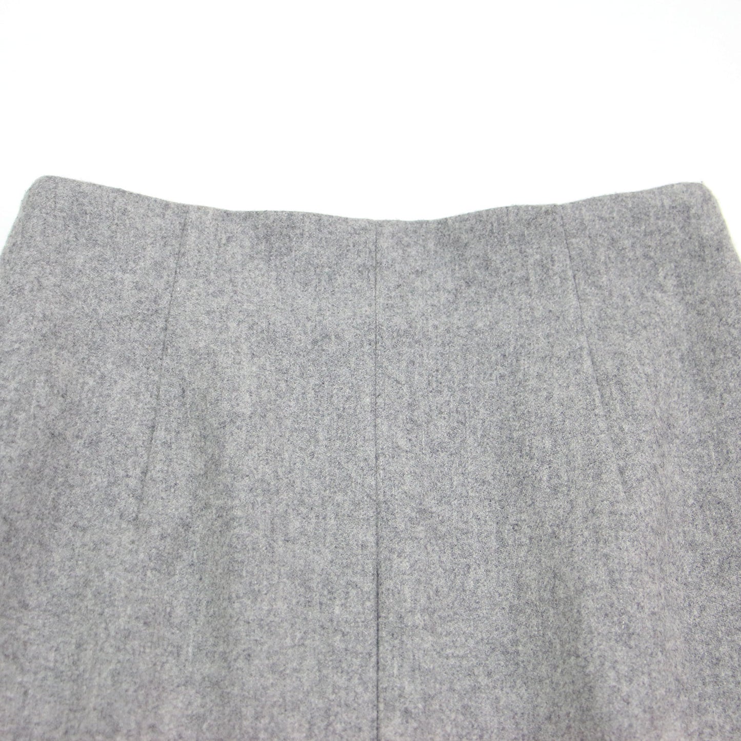 24秋冬 ウール ナイロン フランネル Iライン ナロースカート / タイトスカート ロング丈 スリット