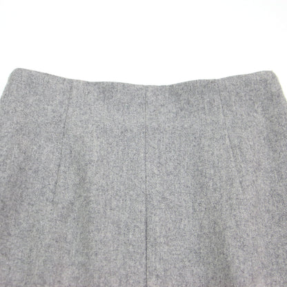 24秋冬 ウール ナイロン フランネル Iライン ナロースカート / タイトスカート ロング丈 スリット