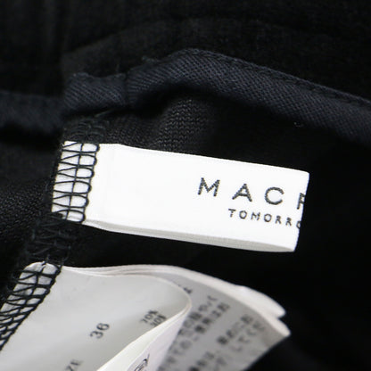 24秋冬 コットン ポリエステル ベロア フロントギャザー ロングスカート / タイトスカート ウエストゴム ストレート タック