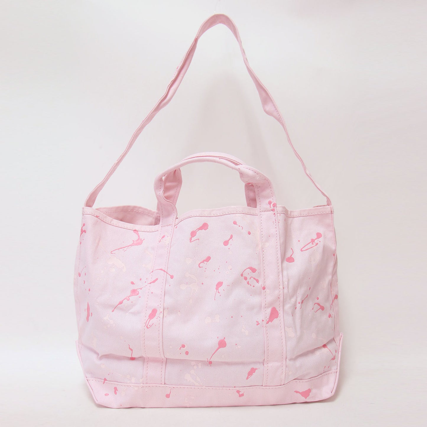 × green label relaxing 別注 グローサリー トートバッグ / paintsplatter ハンドバッグ 肩掛け クロスボディ 2WAY