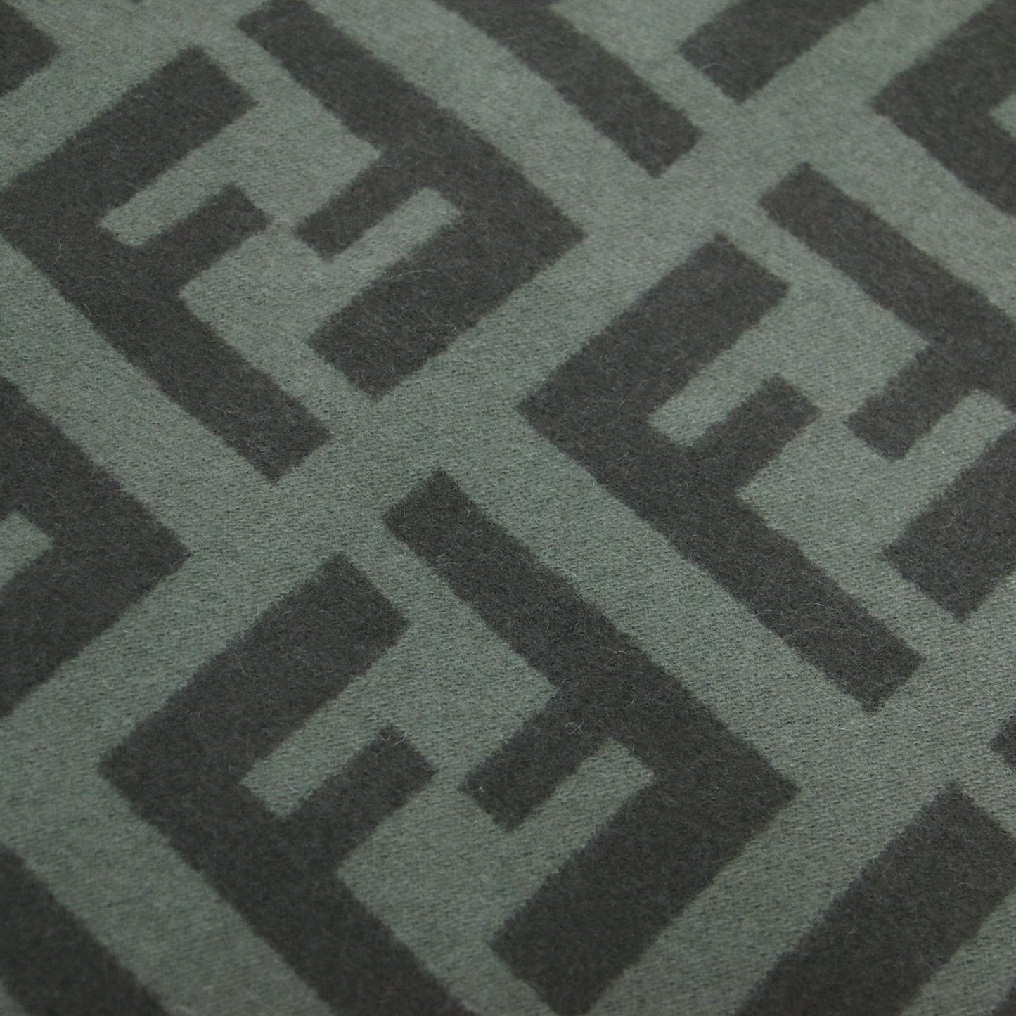 ズッカ カシミヤ マフラー 62142000 / ストール フリンジ 総柄 ロゴ