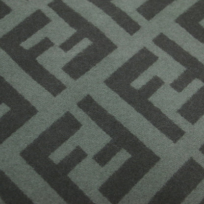 ズッカ カシミヤ マフラー 62142000 / ストール フリンジ 総柄 ロゴ