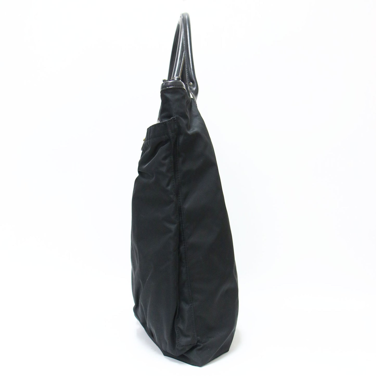 ナイロン レザーハンドル ビジネス トートバッグ / ヘルメットバッグ ショルダーバッグ 肩掛け