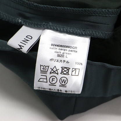 24秋冬 サテン カーゴパンツ / satin cargo pants ワイドパンツ ツータック スピンドル