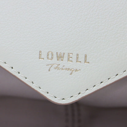 フラップ ナイロン 2WAY トート BAG / ハンド バッグ ショルダー ゴールド金具 バイカラー