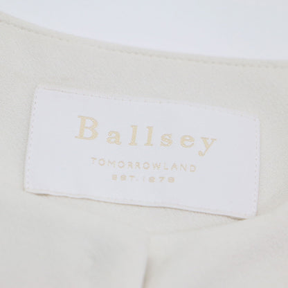 23春夏 ドライアムンゼン クルーネック ロング ジレ / ベスト チュニック丈 ノーカラー スナップボタン