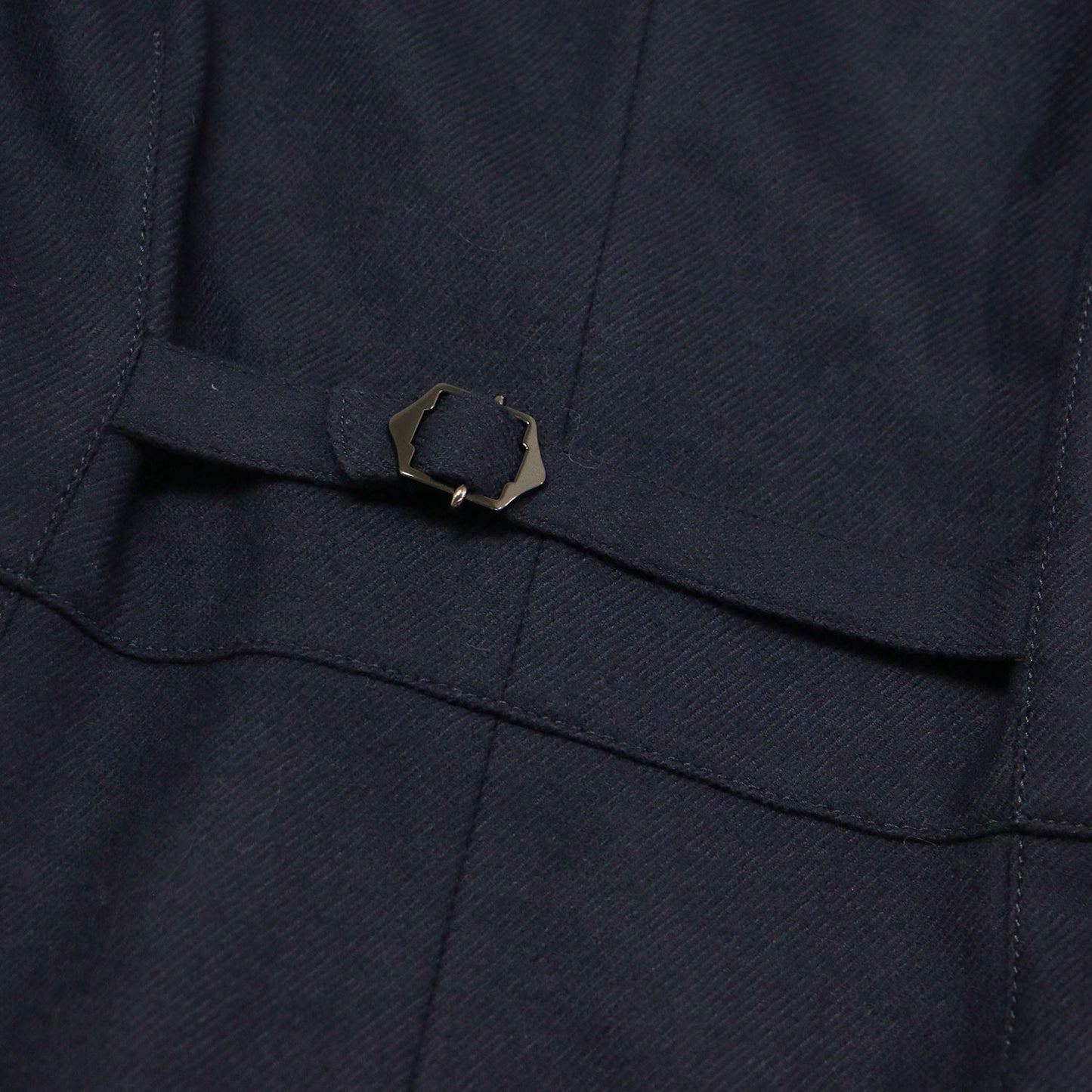 23秋冬 ストレッチボタニー Vネック ジャンパースカート / ワンピース ロング ベスト スカート ドッキング バックル ウール