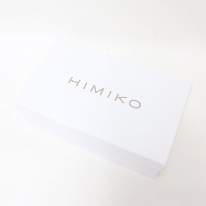 メタルライン ブロックヒール サンダル / オープントゥ ローヒール ラメ加工 本革