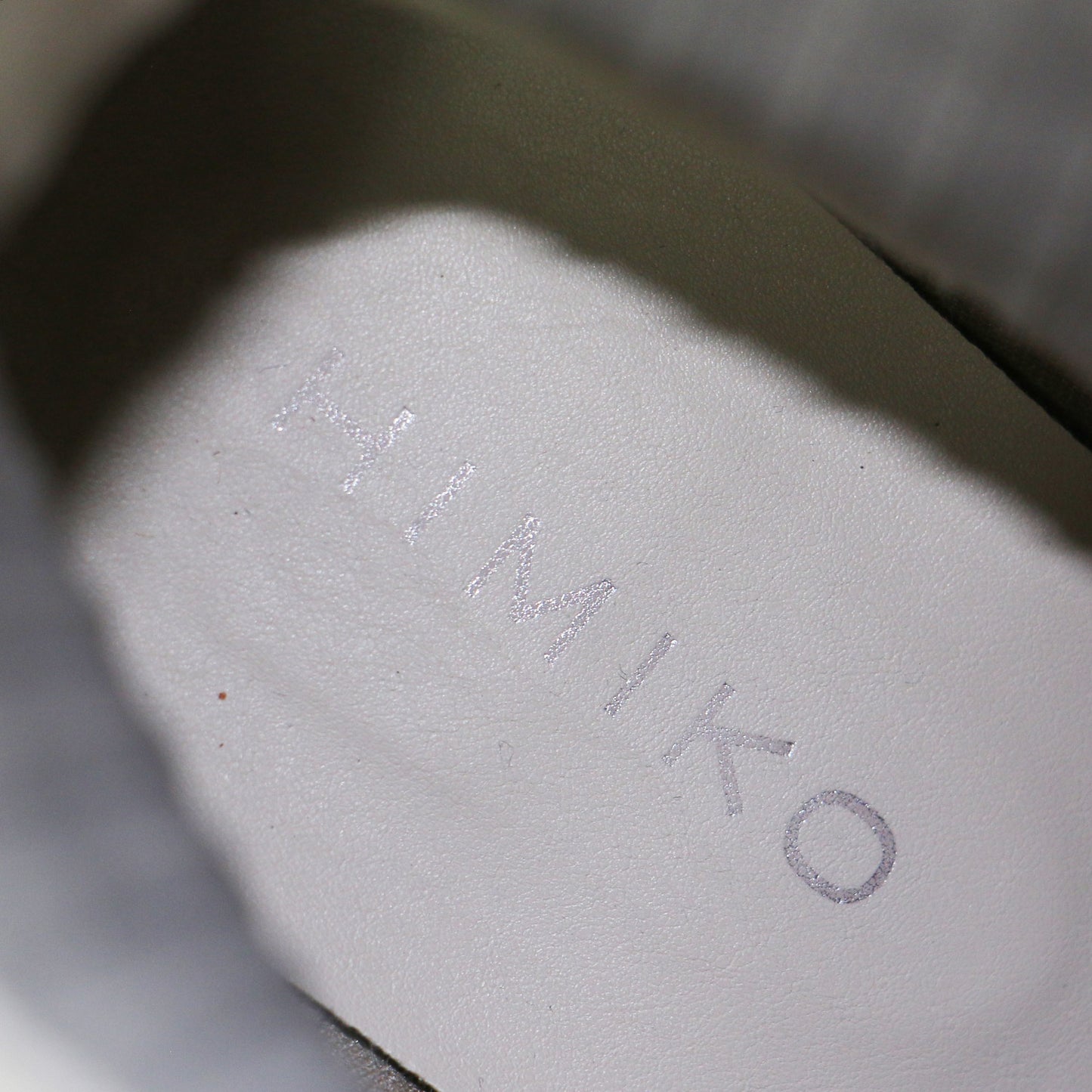 リブニット ショートブーツ / スクエアトゥ チャンキーヒール サイドゴア レザー