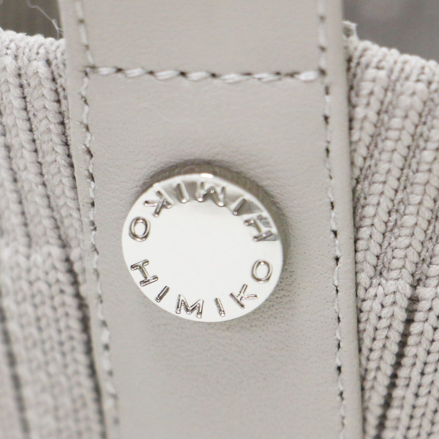 リブニット ショートブーツ / スクエアトゥ チャンキーヒール サイドゴア レザー