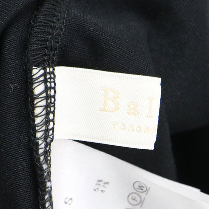 24春夏 ハイゲージジャージー ギャザー ボリューム プルオーバー / ブラウス カーディガン 半袖 コンパクト ノーカラー ギャザー コットン