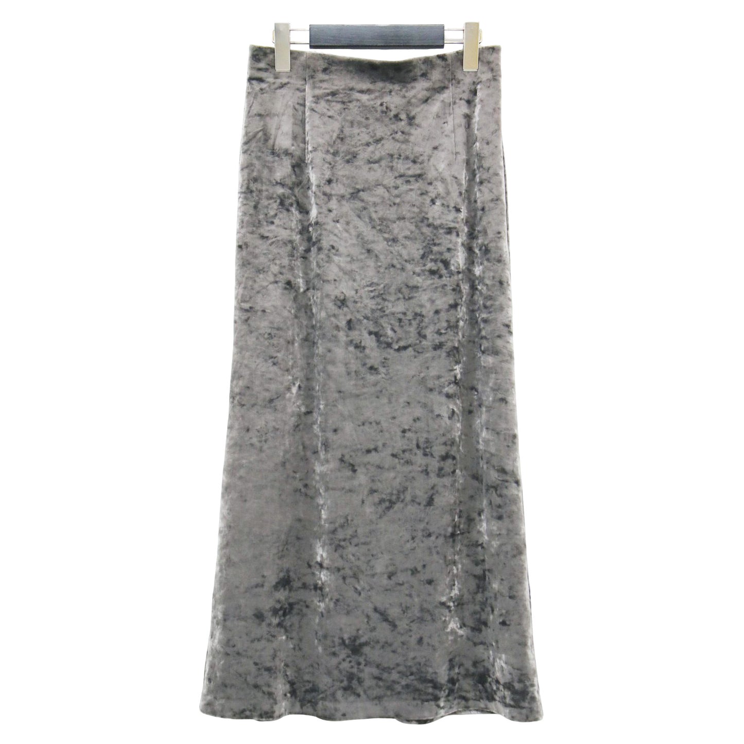 24秋冬 ベロア マーメイド スカート / ロング丈 フレア ウエストゴム ストレッチ