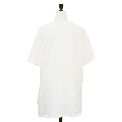 20秋冬 英字 プリント Tシャツ / カットソー 半袖 クルーネック オーバーサイズ コットン ウール