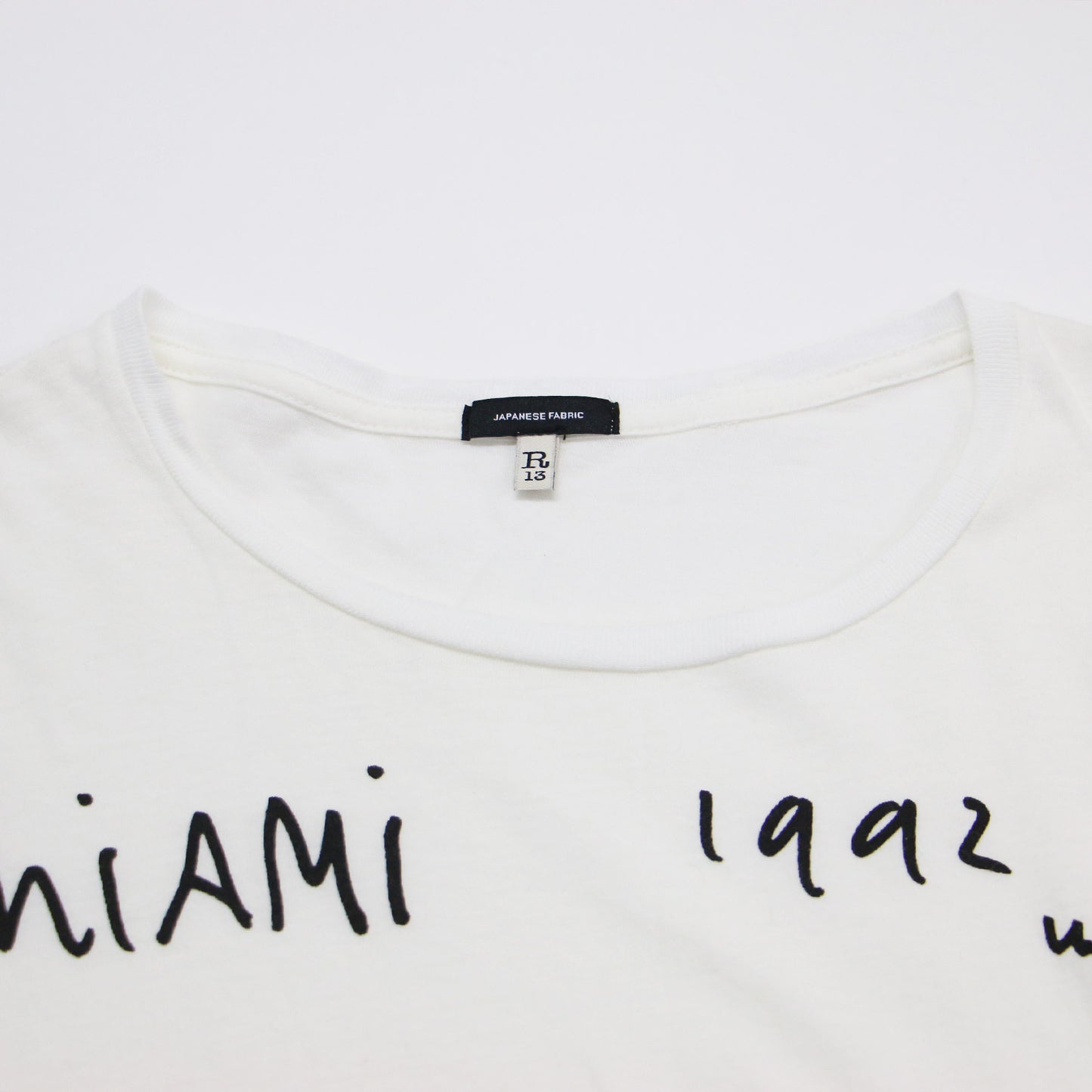 20秋冬 英字 プリント Tシャツ / カットソー 半袖 クルーネック オーバーサイズ コットン ウール