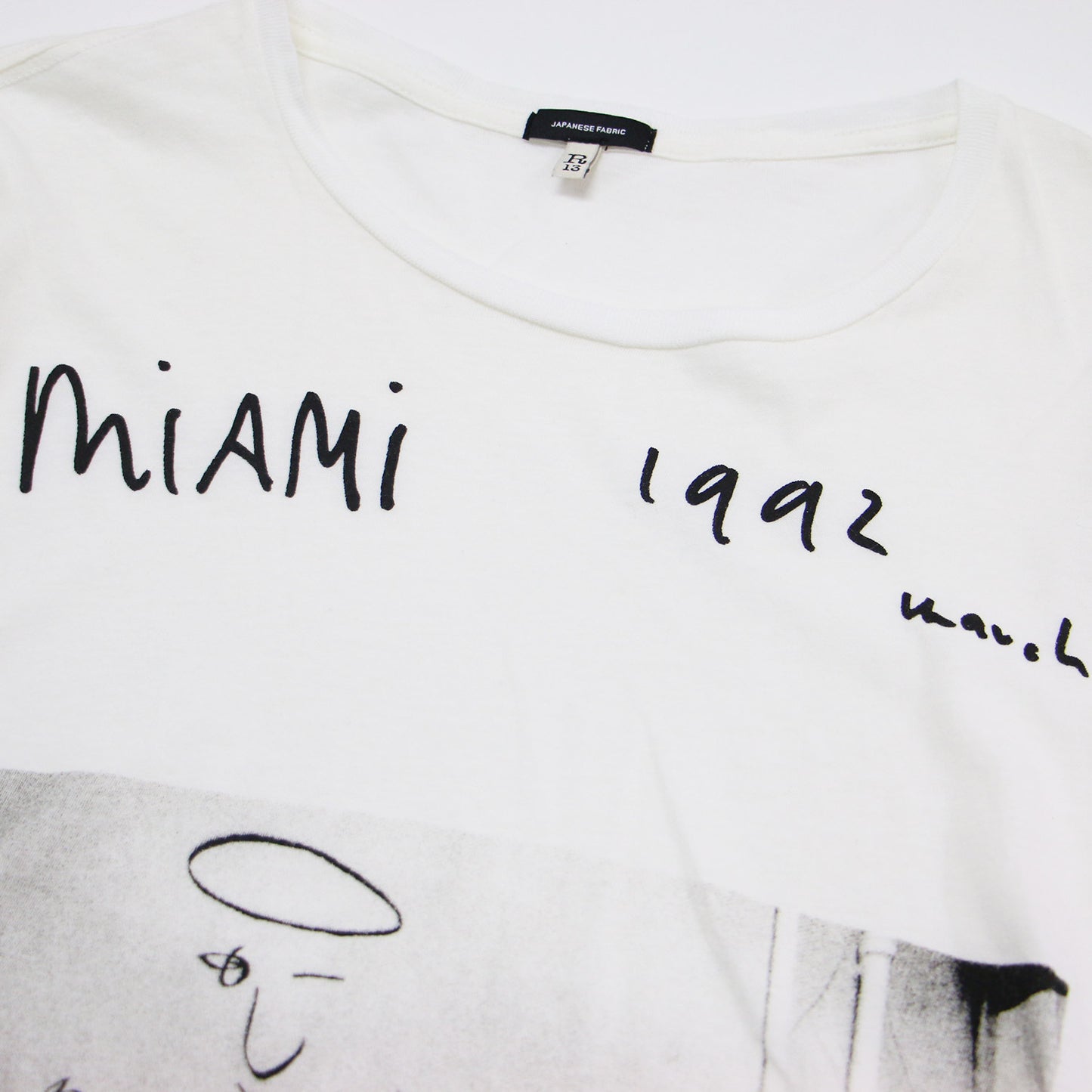 20秋冬 英字 プリント Tシャツ / カットソー 半袖 クルーネック オーバーサイズ コットン ウール