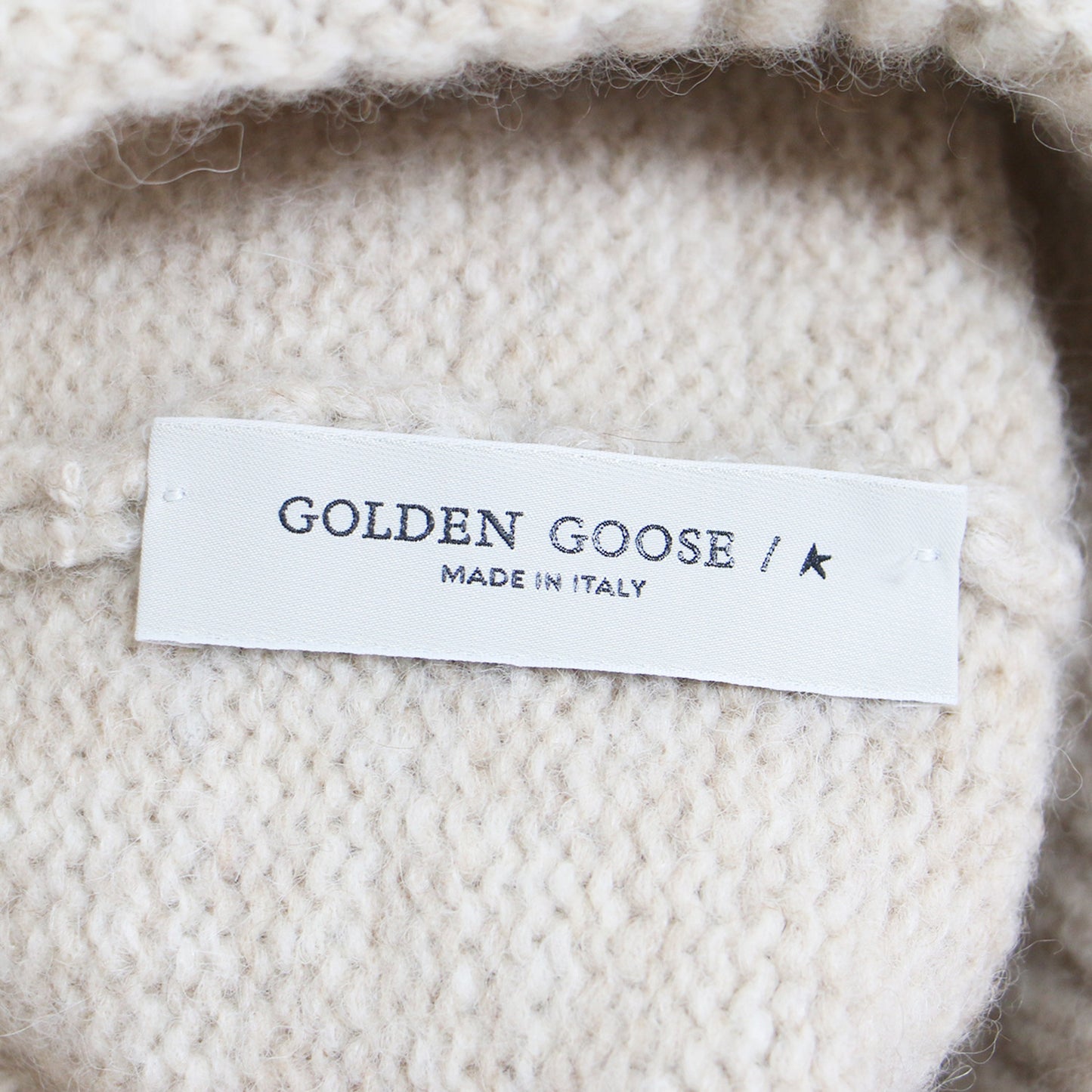 ウール ニット キャップ / 帽子 ビーニー ポンポン ロゴ