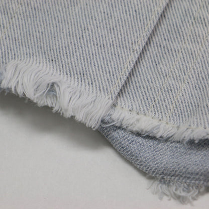 23秋冬 ブリーチデニム シャツ / BleachDENIM ジャケット 長袖 ドロップショルダー ワイド スナップボタン コットン ウォッシャブル