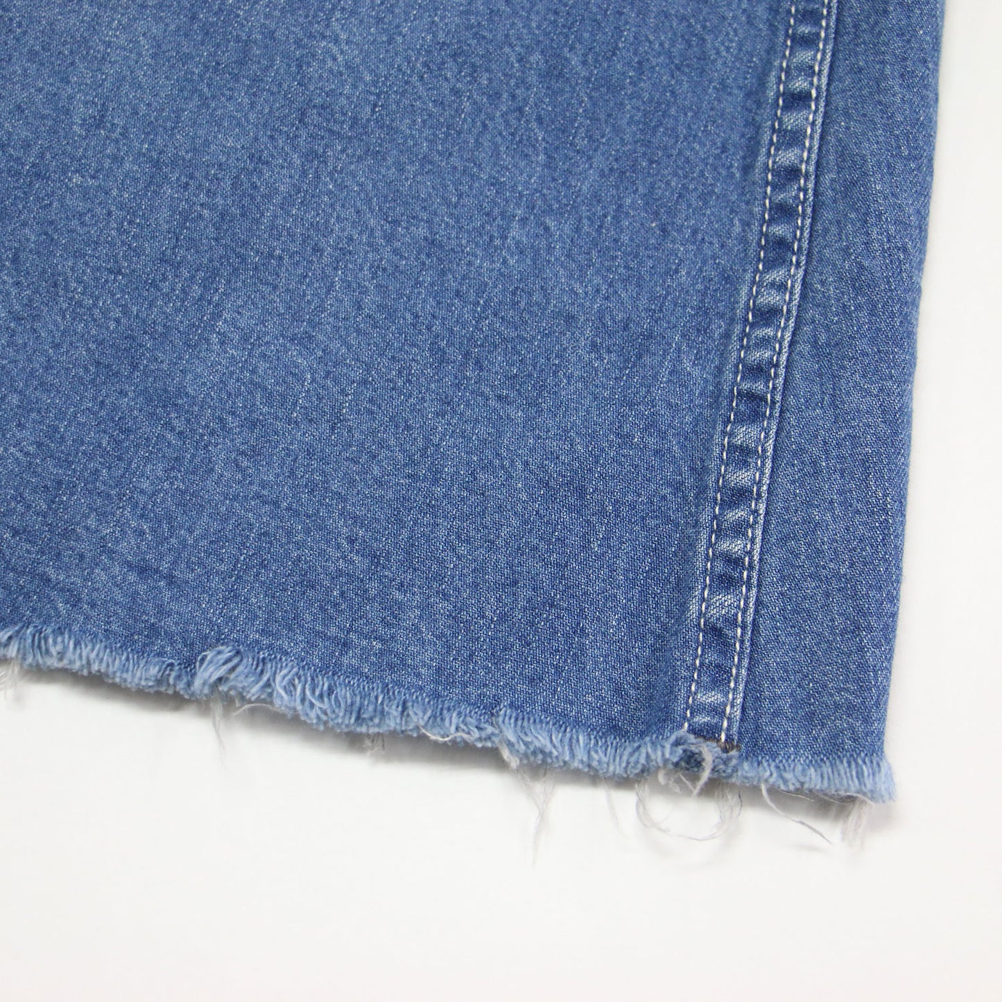 × MIYAKO.T × B.C STOCK 別注 24春夏 デニムサロペットスカート / ジャンパースカート カットオフ ステッチ ハンマーループ コットン ウォッシャブル