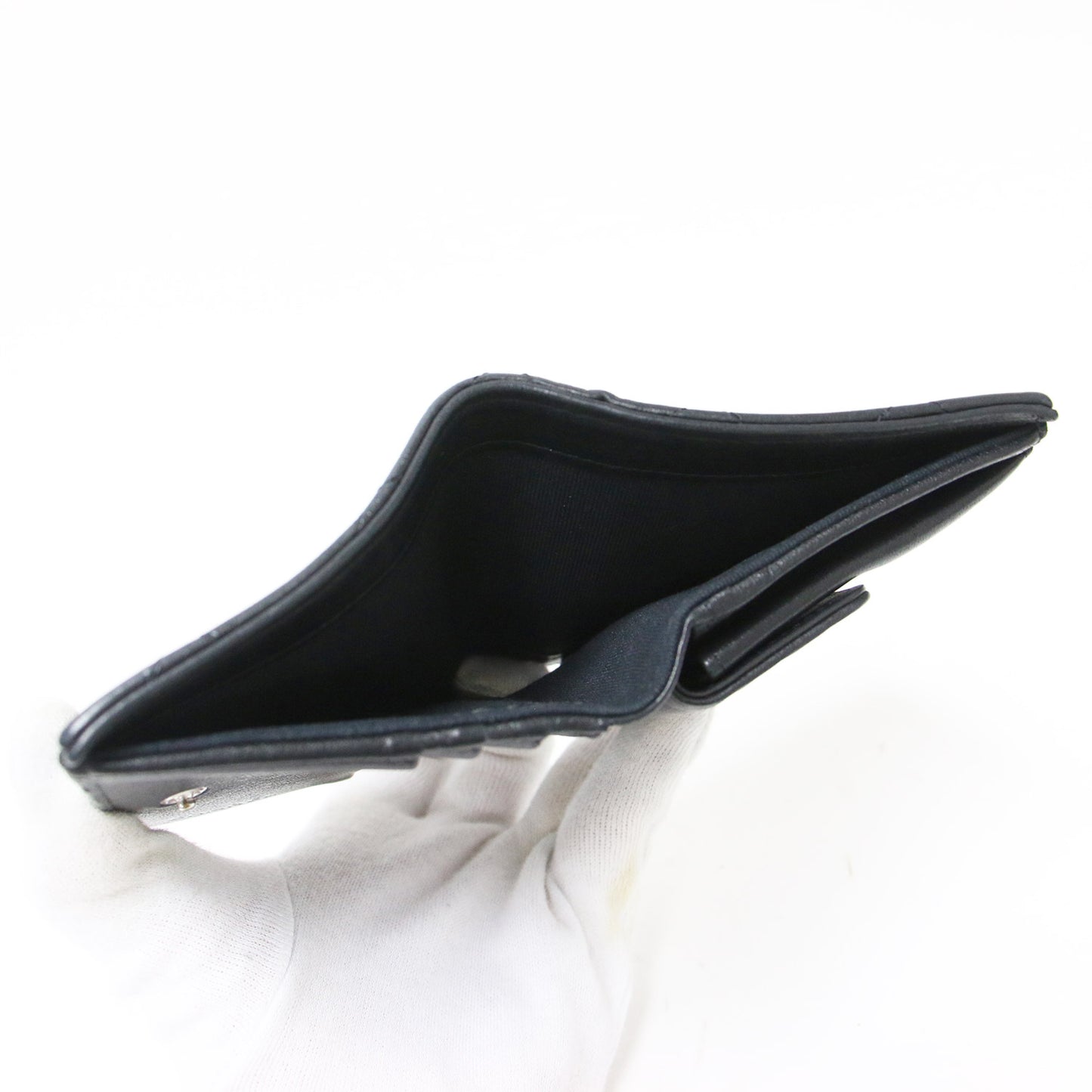 マトラッセ ココマーク クラシック スモールウォレット AP3407 / 二つ折り財布 スナップボタン ラムスキン