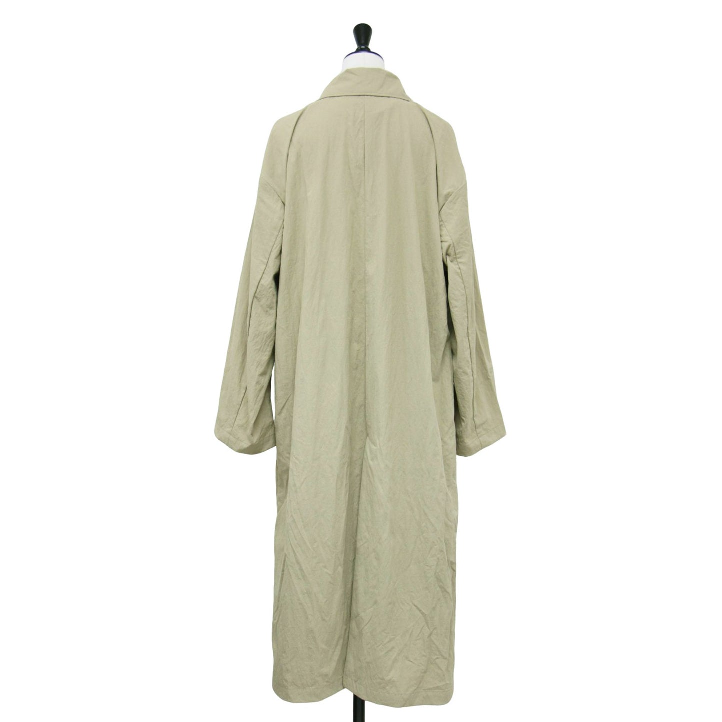 Lisire 25春夏 ナイロン ショールカラー トレンチコート / ECOTTONY NYLON TRENCH COAT 長袖 ロング丈 Aライン フレア