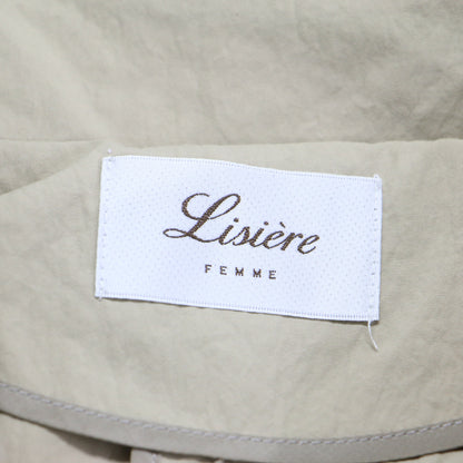 Lisire 25春夏 ナイロン ショールカラー トレンチコート / ECOTTONY NYLON TRENCH COAT 長袖 ロング丈 Aライン フレア