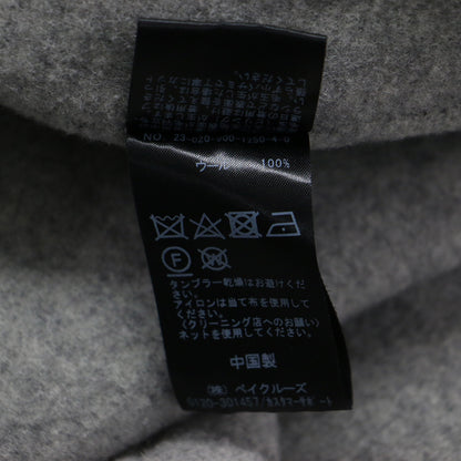 23秋冬 モッサー ダブルフェイス Vネック コート / ロング ノーカラー オーバーサイズ ウール