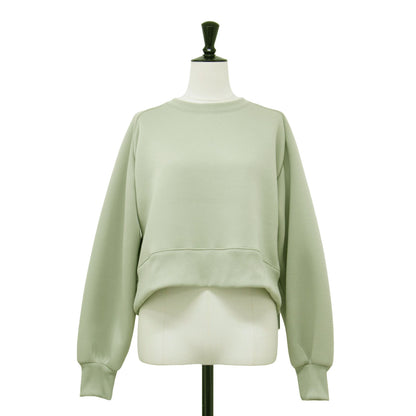 23春夏 クロップド ダンボール プルオーバー カットソー / スウェット 長袖 クルーネック ラグラン スリット