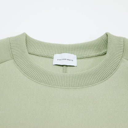 23春夏 クロップド ダンボール プルオーバー カットソー / スウェット 長袖 クルーネック ラグラン スリット