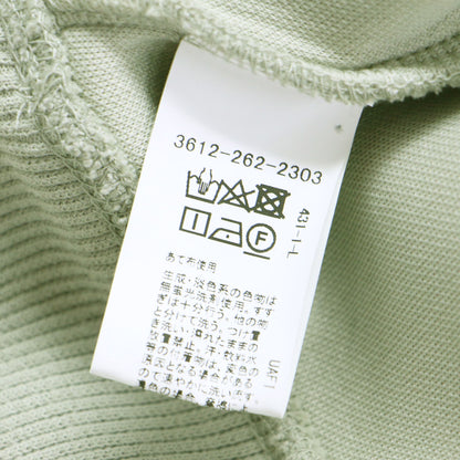 23春夏 クロップド ダンボール プルオーバー カットソー / スウェット 長袖 クルーネック ラグラン スリット