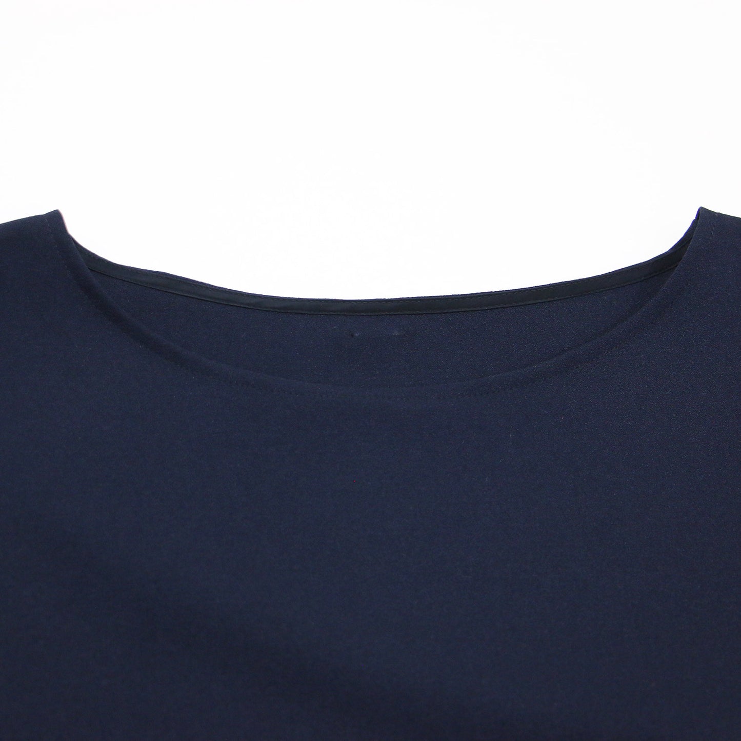 24秋冬 ジョーゼット コンビ ブラウス / プルオーバー 長袖 ドルマンスリーブ バックヘム