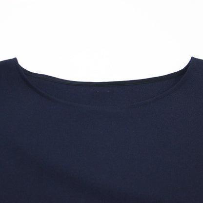 24秋冬 ジョーゼット コンビ ブラウス / プルオーバー 長袖 ドルマンスリーブ バックヘム