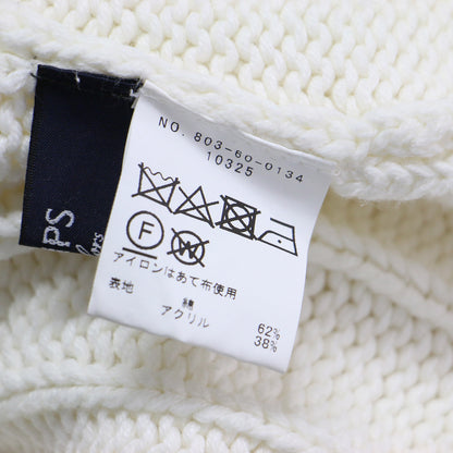Colors コットン チルデン ニット / プルオーバー Vネック 長袖 ワイド ライン 配色