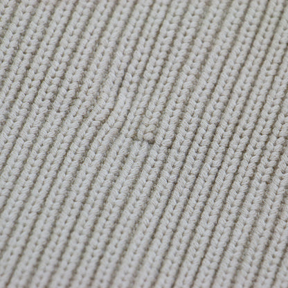 21春夏 コットン ナイロン リリヤーン Vネック ベスト / ニット ドロップショルダー オーバーサイズ 畦編み